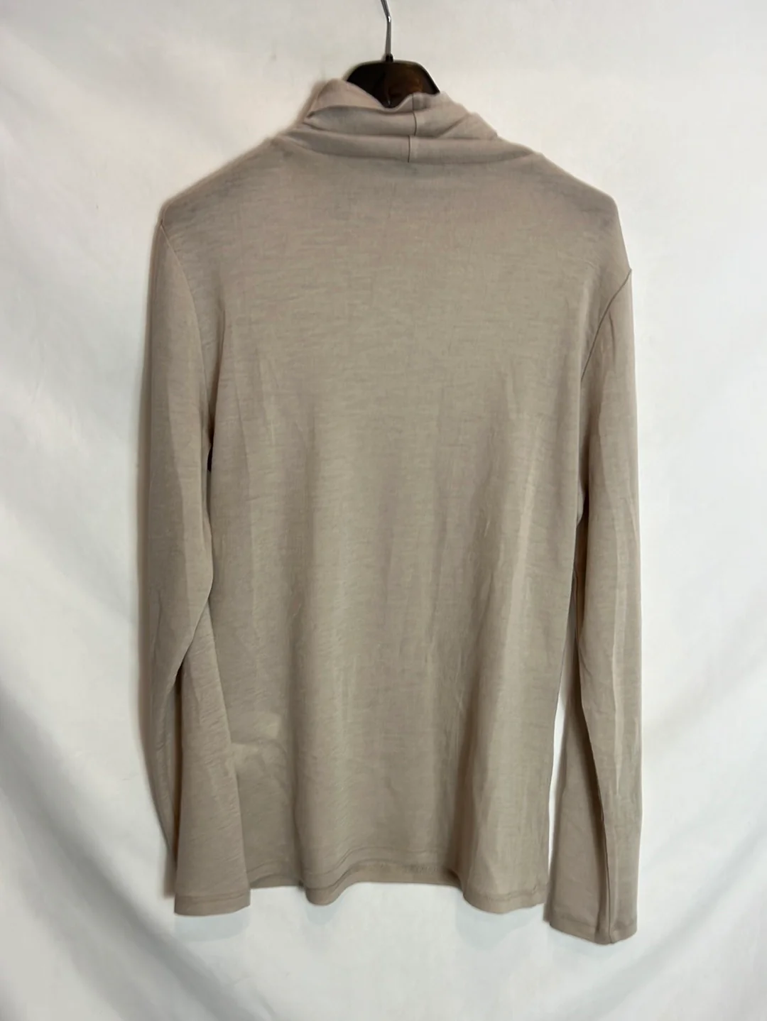 ADOLFO DOMÍNGUEZ . Top beige cuello vuelto. T M - Imagen 5