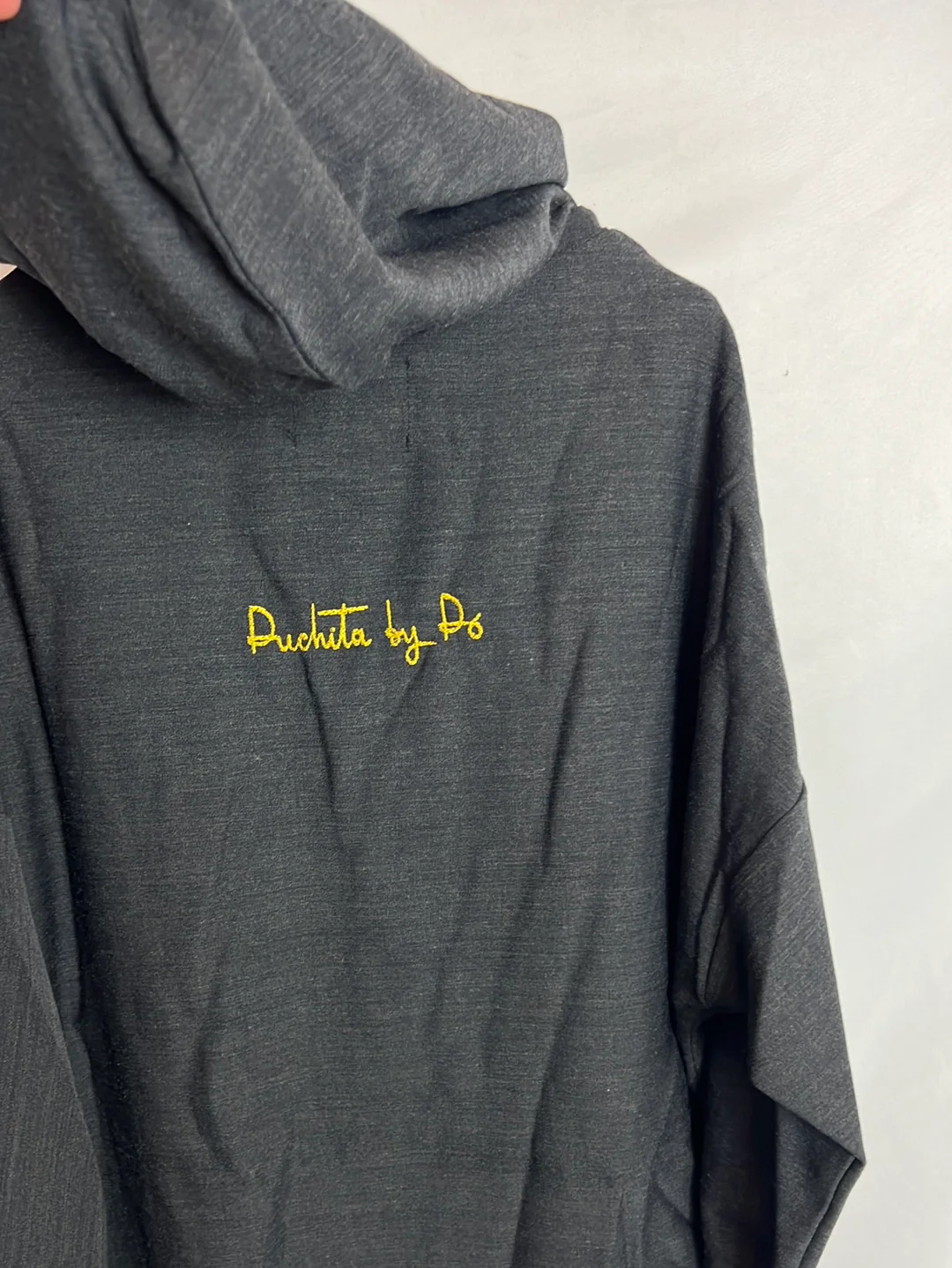 PUCHITA BY P6. Sudadera larga/vestido gris cuadros. T M - Imagen 6
