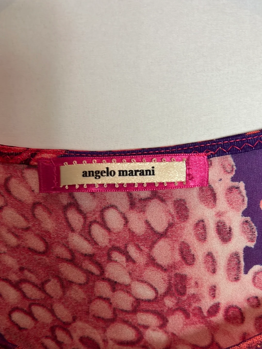 ANGELO MARANI. Top estampado colores viscosa. T M - Imagen 3