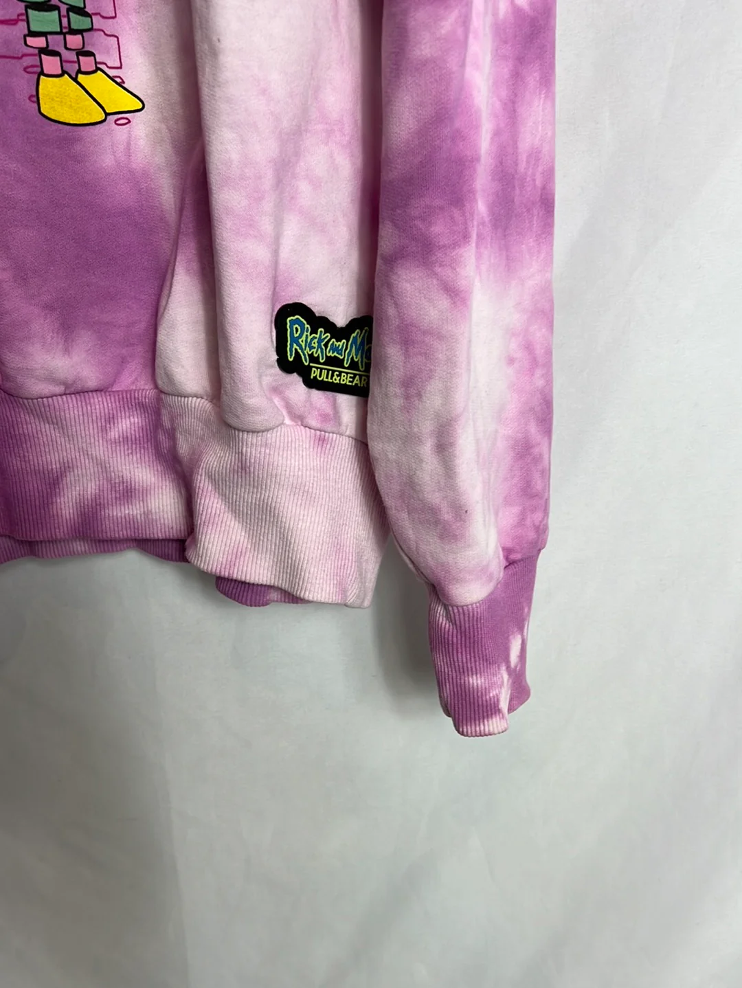 PULL&BEAR . Sudadera tie dye dibujo. T L - Imagen 3