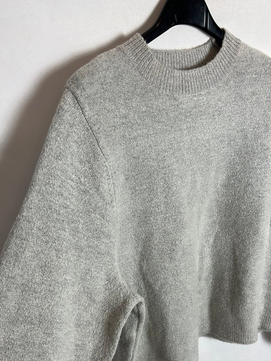 SFERA. Jersey gris mangas abullonadas T.s - Imagen 2