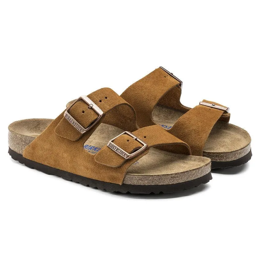 Sandalias BIRKENSTOCK Arizona Plantilla blanda Ante Mink S67950 - Imagen 6