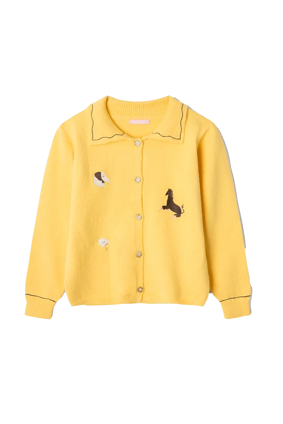 Cardigan punto caballos S66904