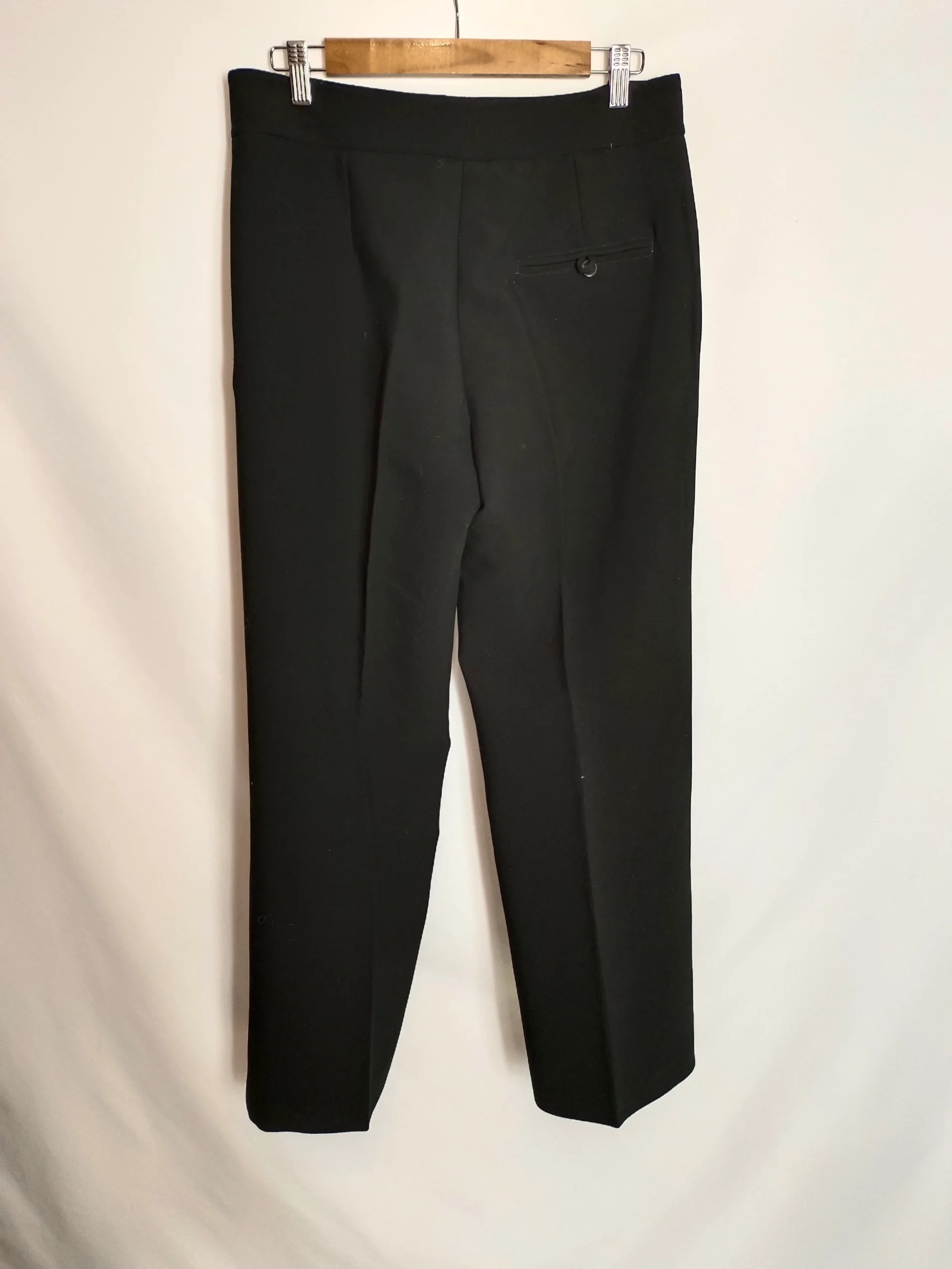 MANGO. Pantalón ancho negro T.40 - Imagen 2
