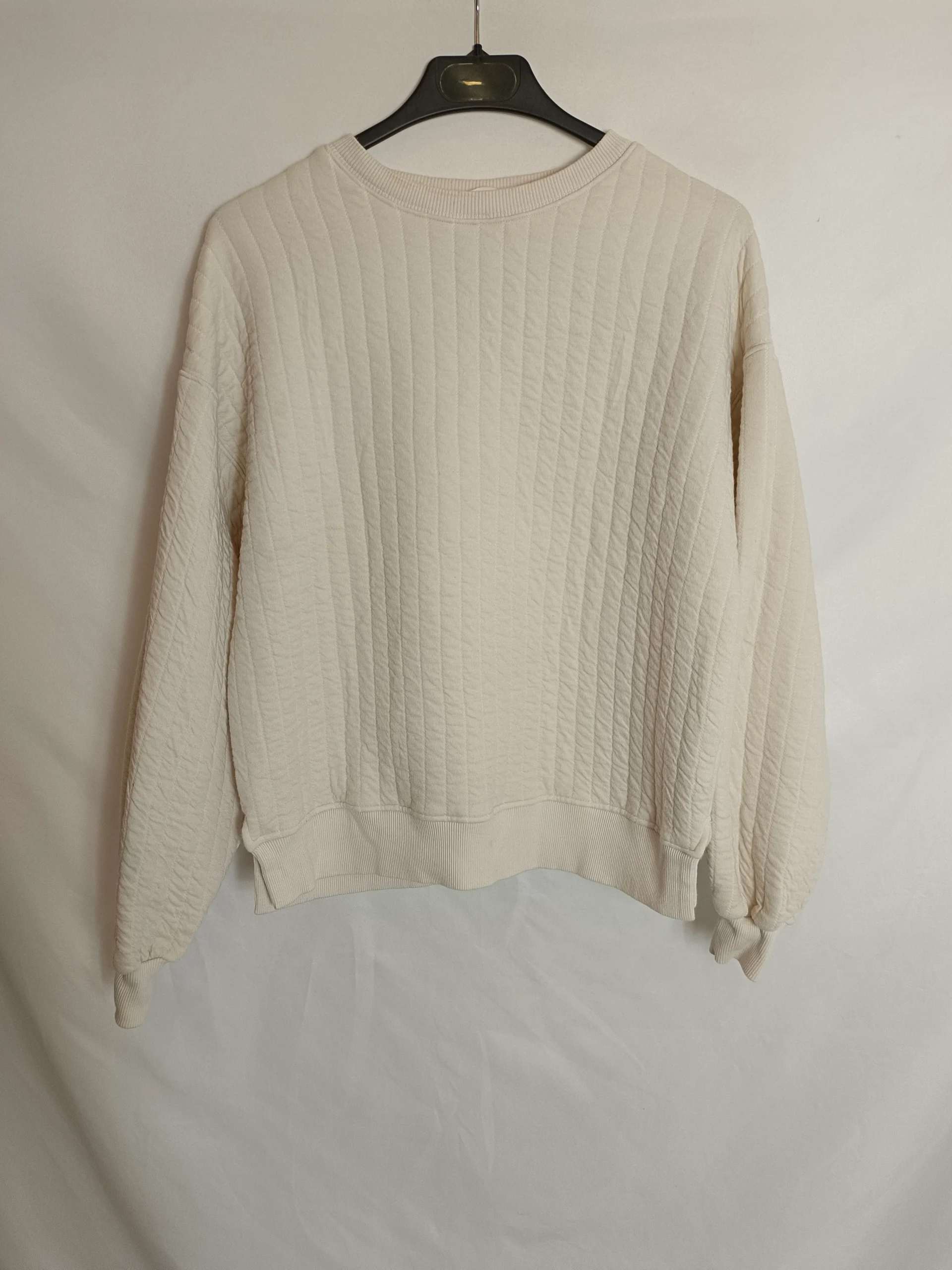 ZARA. Sudadera beige rayas T.13/14(xs) - Imagen 3