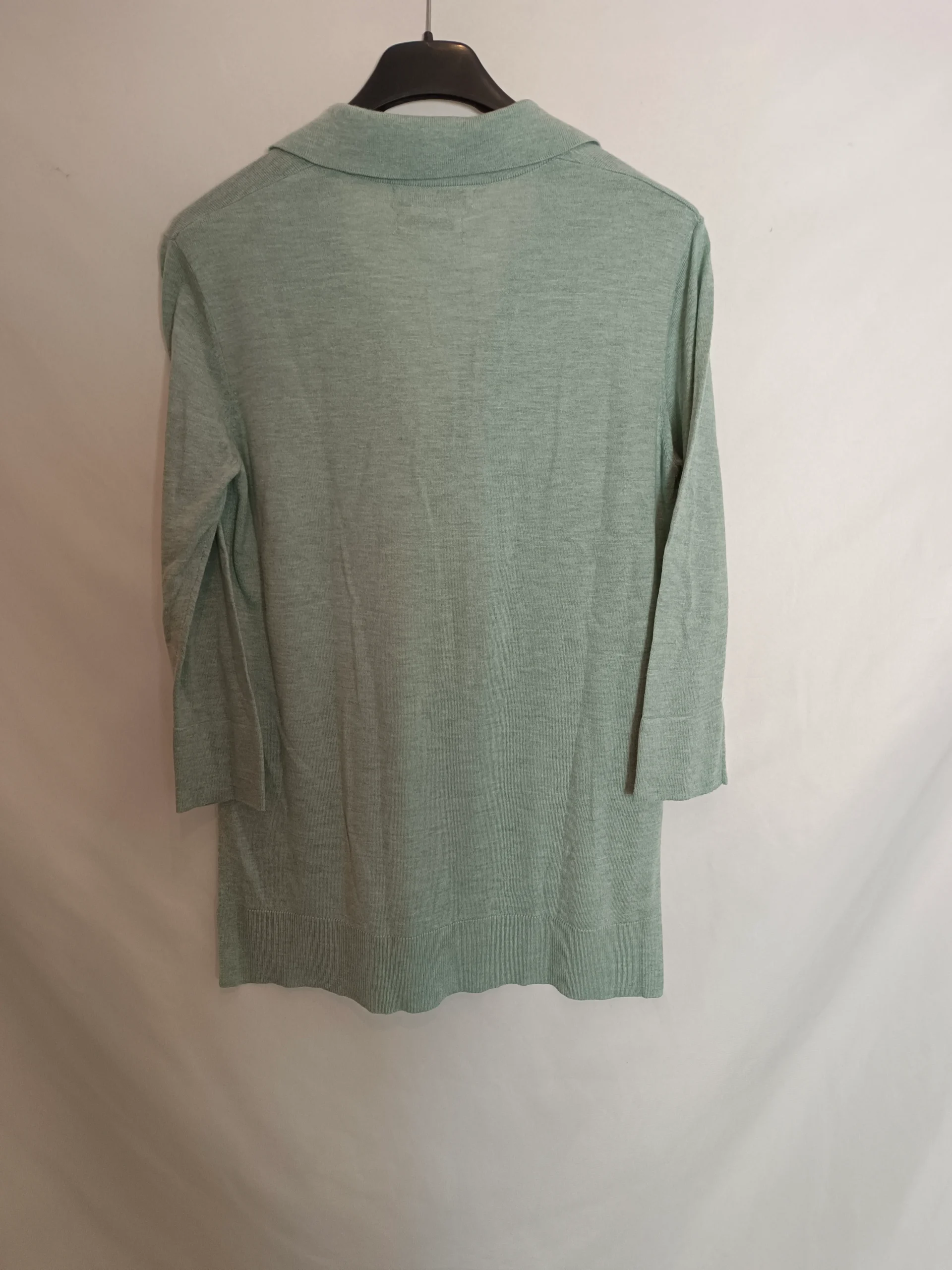 MANGO. Jersey verde agua cashmere T.s - Imagen 2