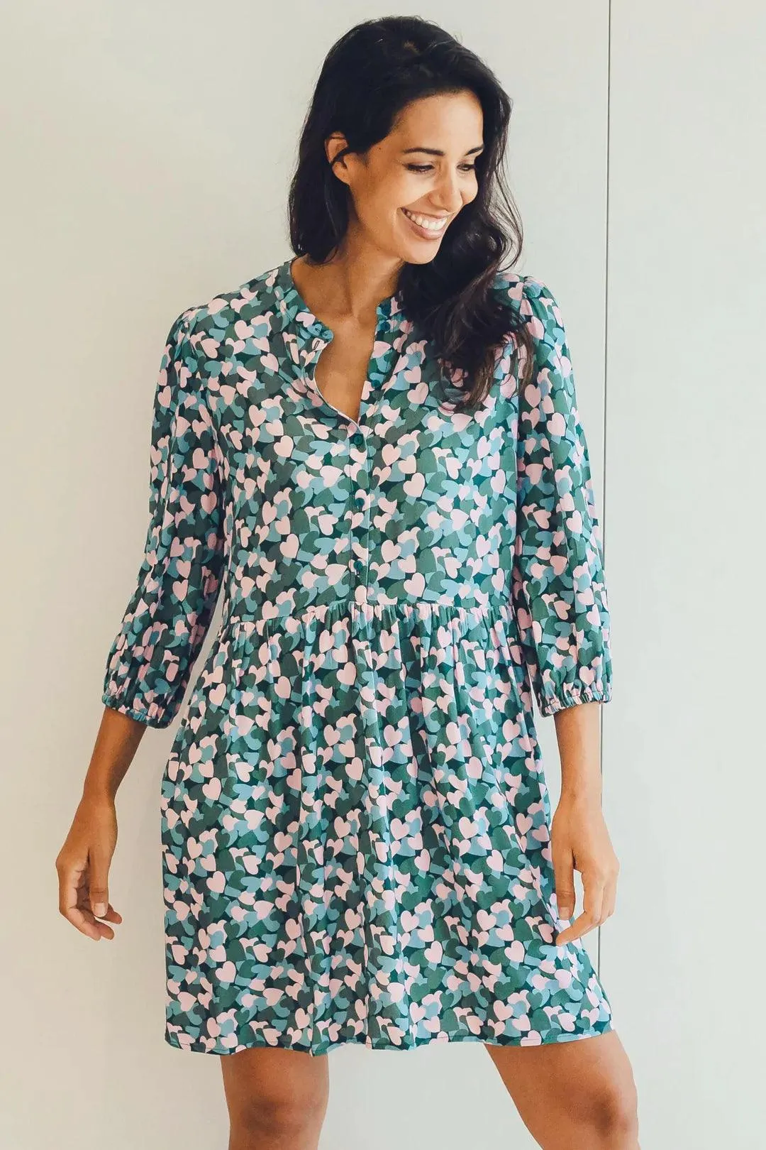 Vestido Astra Smock Multi Layered Hearts S68340 - Imagen 9